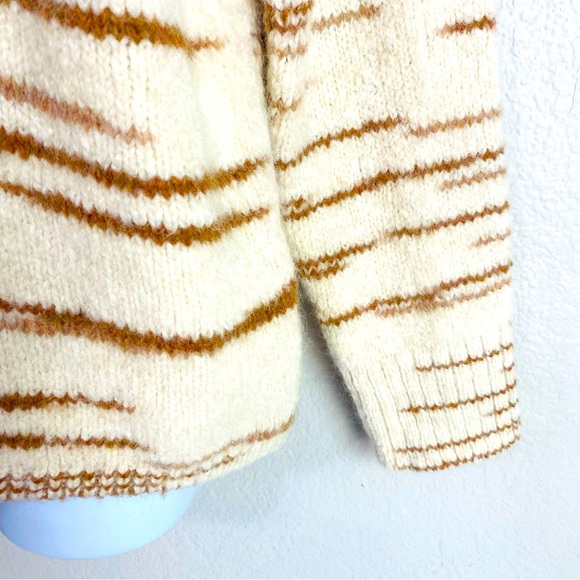 Banana Republic Space Dyed Ribbed Wool Alpaca Blend Sweater Size M - Picture 3 of 6